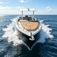Yacht de luxe en fibre de verre Galaxy de 26 pieds, console centrale, coque robuste, grand pont spacieux pour la pêche côtière et les loisirs quotidiens