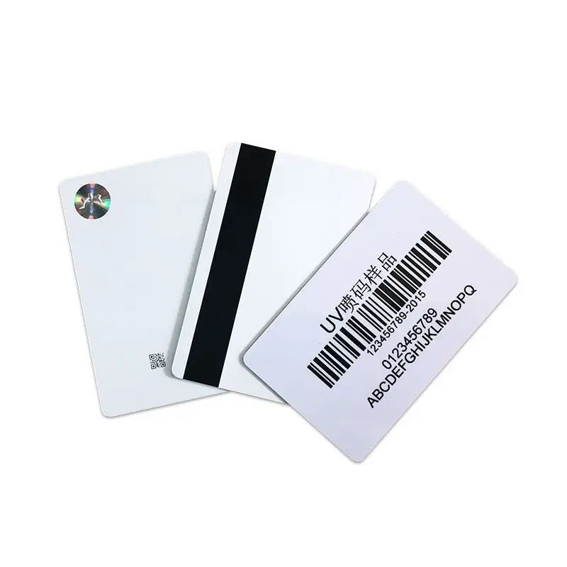Factory direct selling good quality custom crafts barcode QR code magnetic stripe Blank Card