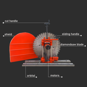 Brushless <b>Concrete</b> <b>Cutter</b> with a Cutting Depth of 300mm Electric Wall <b>Cutter</b> High-power Water Jet Cutting Ring Saw - Product Image 2