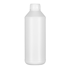 Botella de Plástico Redonda de HDPE Industrial Recargable de 1000 ml con Tapa de Rosca Mate para Detergente Líquido Químico - Product Image 1