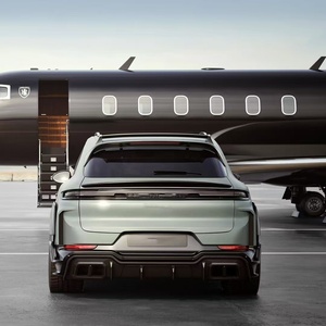 Nouveau kit carrosserie Cayenne 2018-2024 - Style TH en fibre de carbone : Lame avant, jupes latérales, diffuseur, spoiler, extension d'ailes, capot, auto-adhésif - Product Image 3