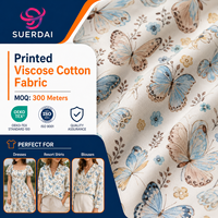 Tissu imprimé en viscose, coton et rayonne, tissé, doux et fluide, pour chemises de resort et pantalons à jambes larges, fournisseur d'usine de vêtements