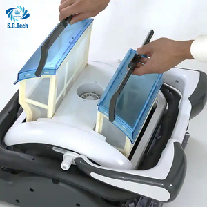 หุ่นยนต์ทำความสะอาดสระว่ายน้ำ4โหมดเม็ดมะยมน้ำพร้อมรีโมทคอนโทรลไร้สายหรือการควบคุมแอปโทรศัพท์มือถือสามารถทำความสะอาดผนังสระว่ายน้ำได้ - Product Image 4