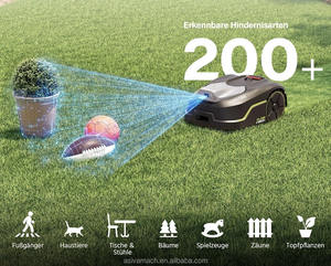 Tondeuse robot GPS automatique autopropulsée sans fil pour jardin, électrique à batterie, télécommandée, robot nettoyeur à chenilles DIY - Product Image 4