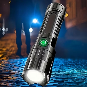 Lampe de poche d'urgence XINSITE IP65 étanche à l'eau et à la poussière 2000 lumens 800-900M faisceau réglable batterie rechargeable - Product Image 6