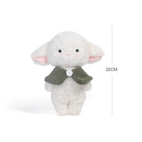 Peluche Agneau Blanc en Gros 22cm Douce et Hypoallergénique Certifiée EN71 CE Adorables Peluches pour Enfants