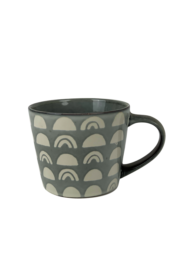 wholesale 16oz Big Reactive Glazed ceramic coffee  mug with silkscreen pattern, tea cup,  Best price custom mugs