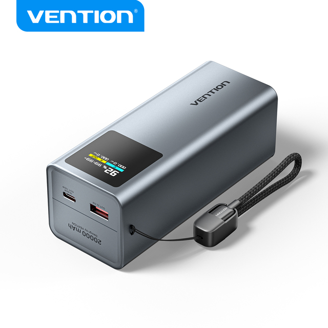 Vention100W 20000 Mah Fast Charging  Laptops Power Bank  Large Capacity Power Bank Charging for Phone