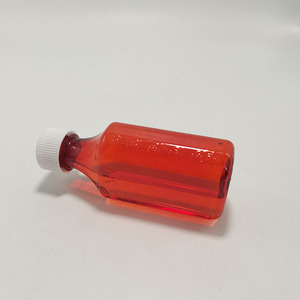 0.5oz 1oz 2oz 3Oz 4oz 6oz 8oz 12oz 16oz trẻ em bằng chứng Màu Đỏ nhựa hổ phách chai hình bầu dục với nắp vặn - Product Image 4