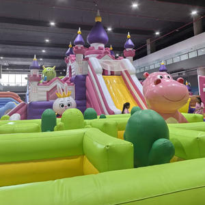 Château gonflable piscine combinaison PVC matériel eau jouer en toute sécurité enfants été fête en plein air <span class=keywords><strong>jeu</strong></span> amusant avec toboggan - Product Image 1