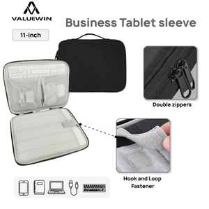 Housse de protection pour tablette 11 pouces pour <span class=keywords><strong>iPad</strong></span> Air 11 M2 M3 <span class=keywords><strong>iPad</strong></span> Air 10.<span class=keywords><strong>9</strong></span> Clavier magique Multi-poches Housse de protection antichoc pour tablette, Noir - Product Image 1