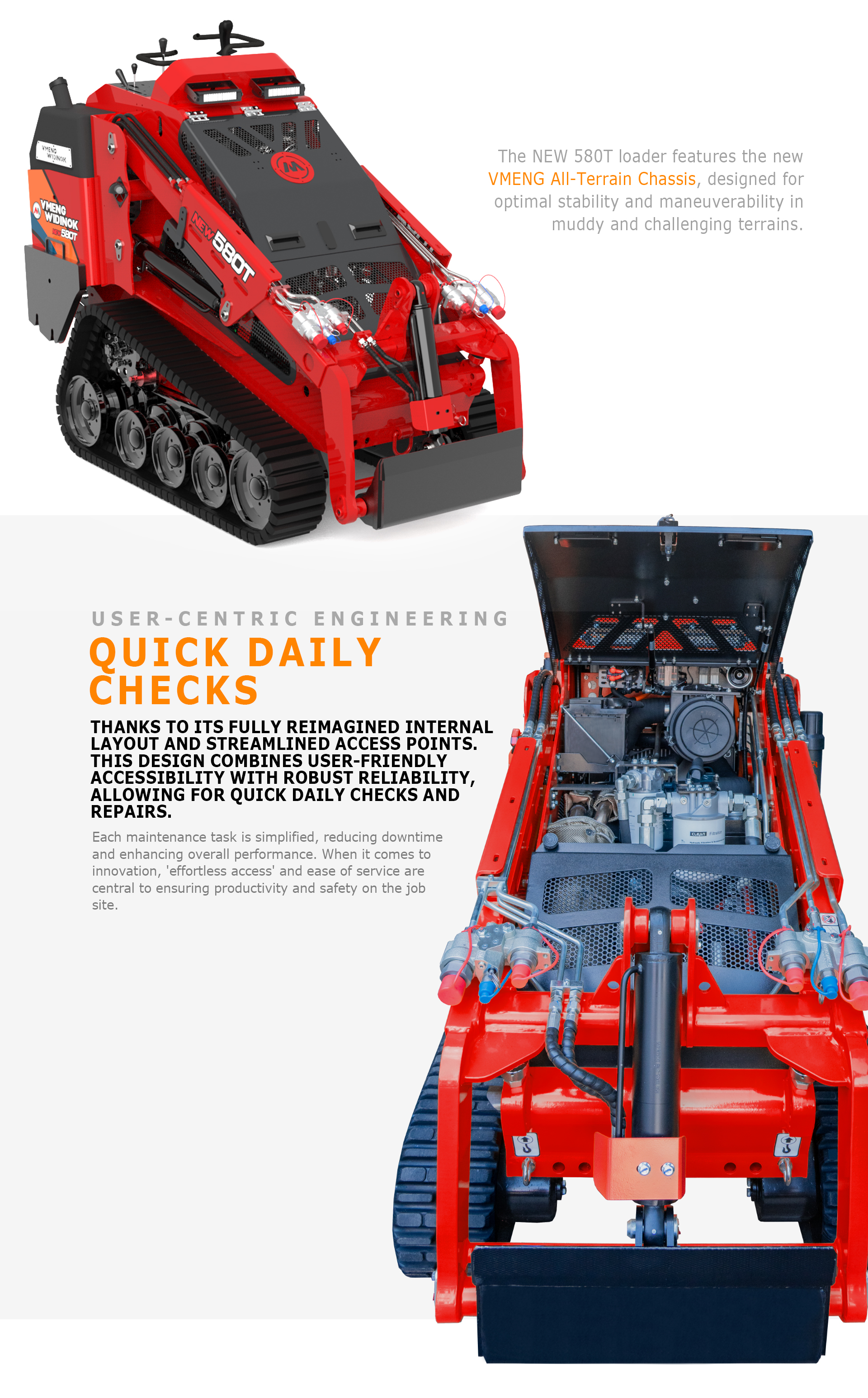 1000lbs Powerful Dual Auxiliary Hydraulic Mini Skid Steer