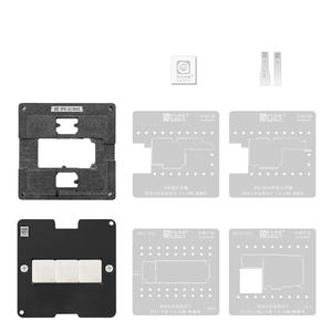 Kit de réparation Amaoe <span class=keywords><strong>6</strong></span> en 1 pour carte mère, CPU, IC, BGA, pochoir de reboulage, plateforme de plantation d'étain pour iPhone X/XS/11/Pro/Max - Product Image 1