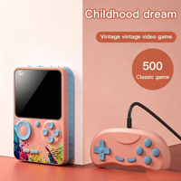 Console de jeu vidéo portable G5, écran couleur 3,0 pouces, 500 jeux, batterie 1200 mAh, prend en charge le jeu double