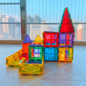 玉奇玩具3D磁性瓷砖积木套装教育建筑设计礼品5至7岁儿童 - Product Image 3