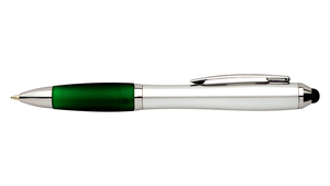2 in 1 Stylus Touch Screen Gold Plated Click Metal <b>Ballpoint</b> <b>Pen</b> With Rubber Anti Slip Grip Signature <b>Pen</b> - Product Image 5