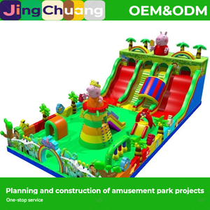 Nuevo Castillo Hinchable Grande JingChuang PVC Mechanical God War con Tobogán, Trampolín de Colchón de Aire para Celebridades de Internet, Puesto Cuadrado - Product Image 5