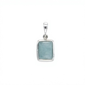Pendentif Jaura Jewels en Pierre de Lune, Argent Sterling 925 Plaqué Rhodium, Sertissage Clos, Minimaliste, Usage Quotidien, Certifié Unisexe - Product Image 1