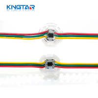 KINGTAR Amusement DC5V WS2811 20mm Smart RGB Programmable Magic Color LED Pixel Décoratif Point Lumineux Panneau Publicitaire
