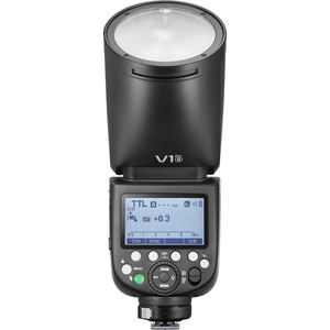 แฟลช Godox V1Pro TTL แบบหัวกลม 76Ws 1/8000 HSS ระบบ 2.4G X ใช้แบตเตอรี่ Li-ion พร้อมแม่เหล็ก สำหรับกล้อง Canon <span class=keywords><strong>Nikon</strong></span> Sony Fuji OM - Product Image 1