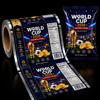 Emballages souples métallisés en BOPP/CPP imprimés sur mesure en Chine pour aliments croustillants, chips de pommes de terre, chips de plantain et accessoires de match de football