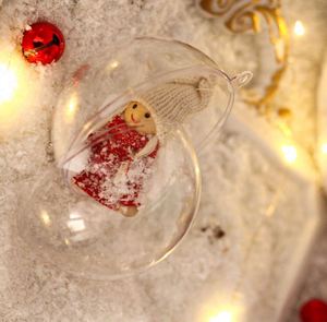 Ornements suspendus en plastique transparent d'usine, boules transparentes, décorations de Noël, Bolas De Navidad - Product Image 3