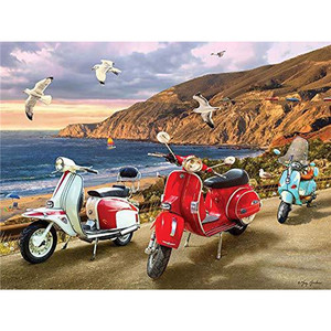 <span class=keywords><strong>Moto</strong></span> Seascape Cartoon pittura diamante fai da te 5D trapano completo Fashion Room Decor Diamond Painting Set Kit punto croce - Product Image 1