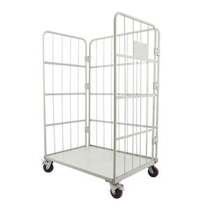 Özelleştirilebilir ağır katlanabilir çelik depolama tel rulo kafes katlanır demir çerçeve araba tekerlekler ile - Product Image 3