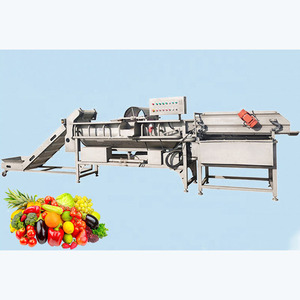 NOUVELLE Ligne de lavage et de traitement entièrement automatique des fruits et légumes pour cuisine centralisée / usine de nettoyage de légumes - Product Image 1