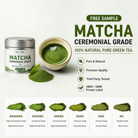 Poudre de Matcha Biologique EU&NOP 100% Naturelle Pure 30g 50g 100g Emballage en Boîte de Matcha Poudre de Matcha de Qualité Cérémoniale