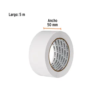 BOX 6 Rouleau de 5m de ruban antidérapant blanc 50mm avec abrasif - Product Image 1