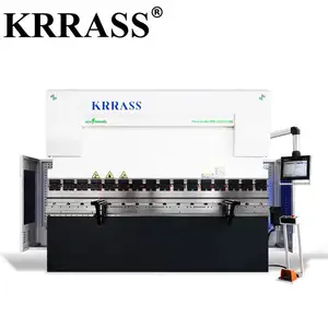 KRRASS CNC Press Brake Máquinas De Dobra 175 Toneladas 6000mm Sistema DELEM DA53T Prensa Hidráulica Freio