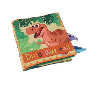Prix d'usine en gros enfant pour bébés dinosaure animaux tissu doux <span class=keywords><strong>Dino</strong></span> queue tissu <span class=keywords><strong>livre</strong></span> - Product Image 5