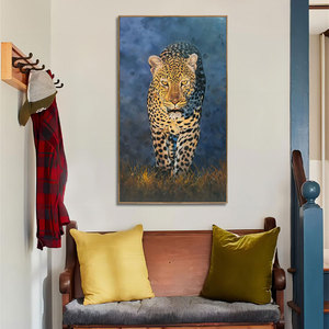 Arte Original fábrica personalizado <span class=keywords><strong>Tigre</strong></span> Mural colgante de pared pintado a mano decoración moderna para el hogar pintura al óleo <span class=keywords><strong>lienzo</strong></span> para habitación u oficina - Product Image 4