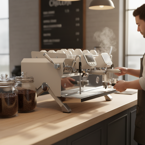 Máquina de Espresso Semiautomática Comercial de 2 Grupos, Presión de 9 Bares, Caldera de Acero Inoxidable, Potencia de 6200W, Control Preciso de Temperatura - Product Image 2