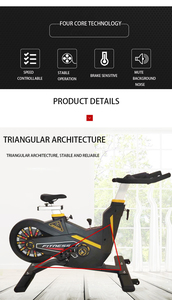 Fábrica de buena calidad Bodybuild Workout Commercial Cardio Dynamic Training Fitness Home Gym Home Equipment Bicicleta estática - Product Image 4