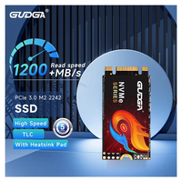GUDGA M2 NVMe PCIe 3.0 X2 SSD 512GB 1TB 128GB 256GB SSD Solid State Drive Hard Drive Disk M.2 2242 untuk Laptop Desktop