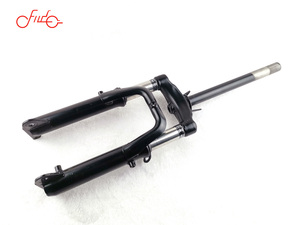Fourche avant de scooter électrique en acier de haute qualité, 14-16-18-24 pouces, montage sur poteau, précharge facile, double <span class=keywords><strong>suspension</strong></span> réglable, <span class=keywords><strong>noir</strong></span> pour - Product Image 3