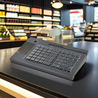 LIFPOS Teclado USB programable KB63 Lector de tarjetas Piezas de teclado para cajero automático y POS para sistema KB63