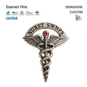 סיכות אמייל בהתאמה אישית לאחיות - משלוח מהיר חינם של תגי סטטוסקופ רפואי לצוות - Product Image 1