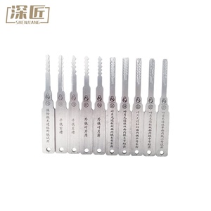 Ensemble de 10 outils de crochetage Grandmaster pour coffres-forts de classe C, serrures de voiture/moto et serrures de circulation - Product Image 1