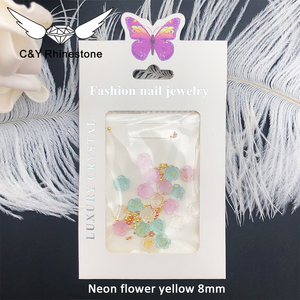 CY Macaroon Camellia resina Nail Art Charms bola de acero plástico 3D <span class=keywords><strong>flores</strong></span> <span class=keywords><strong>para</strong></span> decoraciones de <span class=keywords><strong>uñas</strong></span> - Product Image 3