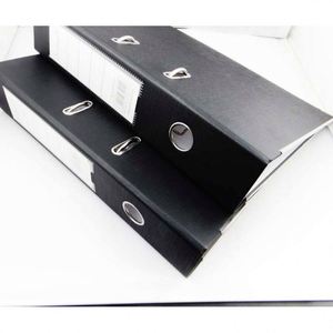 YY57 3 Inch PVC PP Paper Lever Arch File <b>Plastic</b> Clip Board Metal <b>Edge</b> Protectors Customized logo Printing in Spine - Product Image 3
