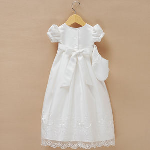 D9158 vestido de <span class=keywords><strong>bautizo</strong></span> de bebé blanco elegante de boda con sombrero - Product Image 2