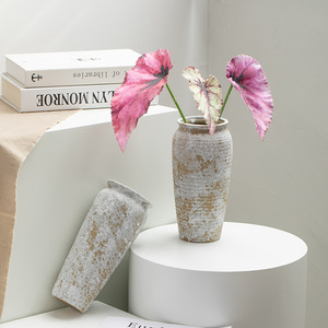 Vintage Style Ceramic Vase With Dual Purpose for Dried Flower Hydroponic Fresh Display Living Room Entryway <b>Decoration</b> - Product Image 3