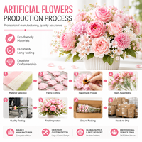 Kunstbloemenbal van zijde, bruidsbloemen centerpiece voor bruiloft, gangtafel en evenementendecoratie