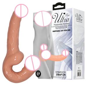 Женский страпон, надеваемый реалистичный двойной ремешок без бретелек, фаллоимитатор для лесбийского секса - Product Image 6