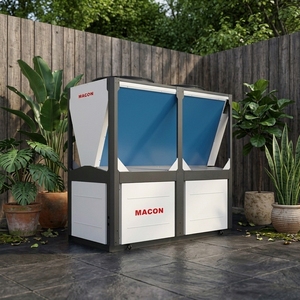 Pompe à air à haute efficacité énergétique R290 30-35 kW à entraînement direct photovoltaïque pour l'eau chaude sanitaire commerciale et domestique - Product Image 3