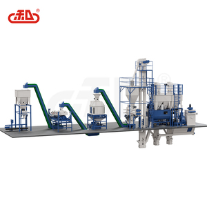 Molino de piensos para animales de 1500 kg/h Farms Pellet <span class=keywords><strong>Feed</strong></span> Product Making Plant con diseño horizontal - Product Image 4