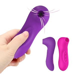 Mini Clit Sucker Vibrator Oral lecken Muschi Zunge Vibrierende Brustwarze Saugen Schlag Klitoris Stimulator Adult Female Sexspielzeug - Product Image 3